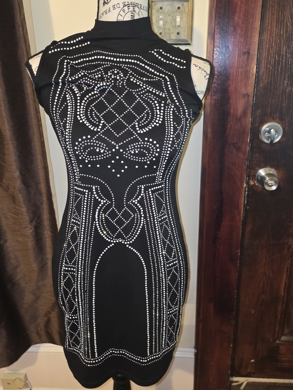 Say What? Black Sleeveless Bodycon Dress Small